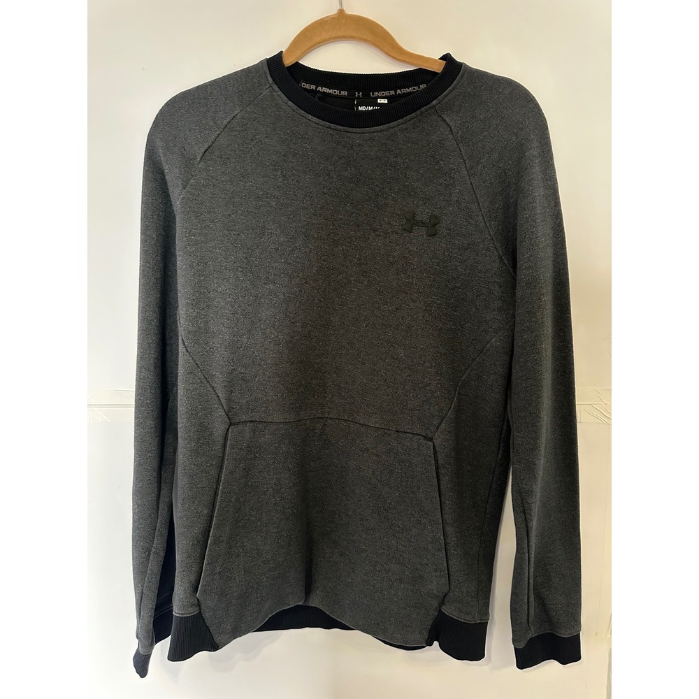 Under Armour Mens Sweatshirt‎ Gray Pullover Crew Neck Long Sleeve Medium
